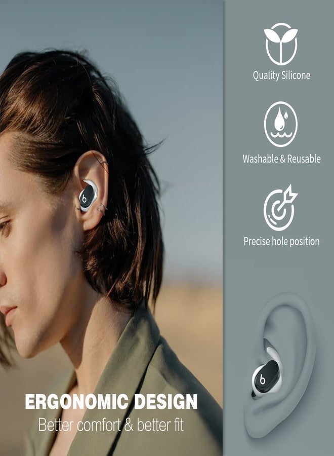 TOLUOHU 5 Pairs Compatible for Beats Studio Buds Ear Hooks, Soft Silicone Sport Anti Slip Studio Buds Ear Covers Accessories [NOT Fit in Case] - 5 Color - Image 4