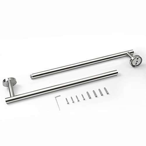 HITSLAM Chrome 30 Inch Towel Bar for Bathroom SUS304 Stainless Steel Bathroom Towel Rack Wall Mounted Modern Home Decor Bath Towel Holder with Hardware Accessories Total Length 316 Inch - Image 3