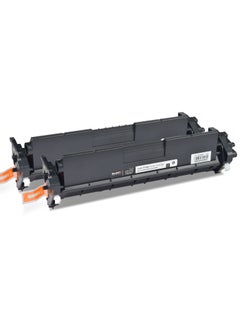 ماجيستي خرطوشة حبر 17A CF217A متوافقه مع طابعة اتش بي ليزر جيت LaserJet Pro M102 M102a M102w M130 M130a M130fn M130fw M130nw M132 M132a M132fn M132fp M132fw M132nw M132sfnw M132snw اسود ( قطعتين )  - Image 2