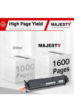 ماجيستي خرطوشة حبر 17A CF217A متوافقه مع طابعة اتش بي ليزر جيت LaserJet Pro M102 M102a M102w M130 M130a M130fn M130fw M130nw M132 M132a M132fn M132fp M132fw M132nw M132sfnw M132snw اسود ( قطعتين )  - Image 3