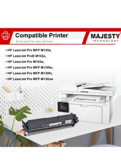 ماجيستي خرطوشة حبر 17A CF217A متوافقه مع طابعة اتش بي ليزر جيت LaserJet Pro M102 M102a M102w M130 M130a M130fn M130fw M130nw M132 M132a M132fn M132fp M132fw M132nw M132sfnw M132snw اسود ( قطعتين )  - Image 4