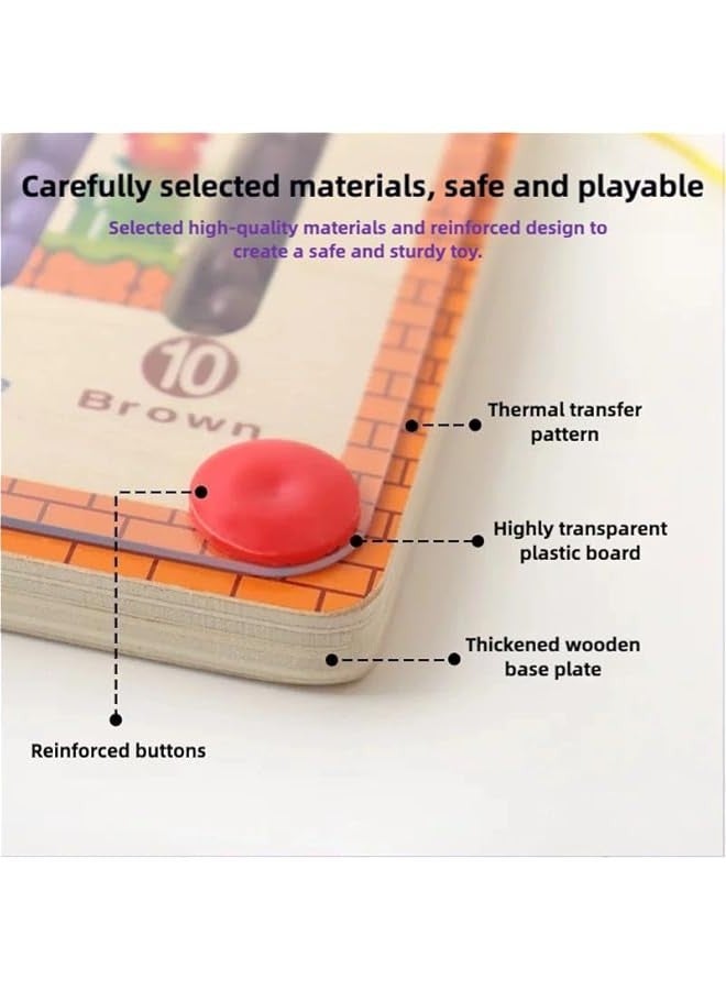 Magnetic Color & Number Maze – Educational Wooden Puzzle for Kids, Develops 6 Skills, Engaging Gameplay, Safe Toddler Toys, Perfect Gift for Boys - Image 3