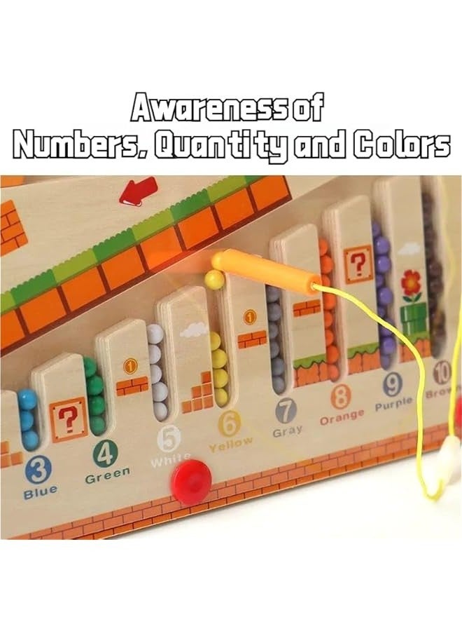 Magnetic Color & Number Maze – Educational Wooden Puzzle for Kids, Develops 6 Skills, Engaging Gameplay, Safe Toddler Toys, Perfect Gift for Boys - Image 4