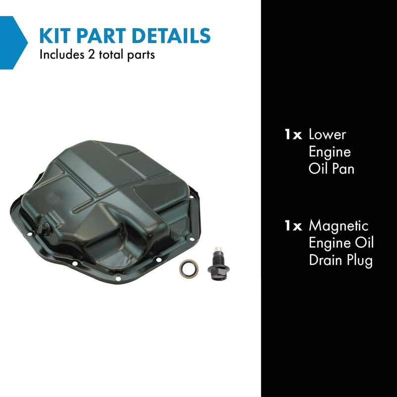 TRQ Lower Engine Oil Pan Compatible with 2013-2020 Nissan NV200 - Image 2