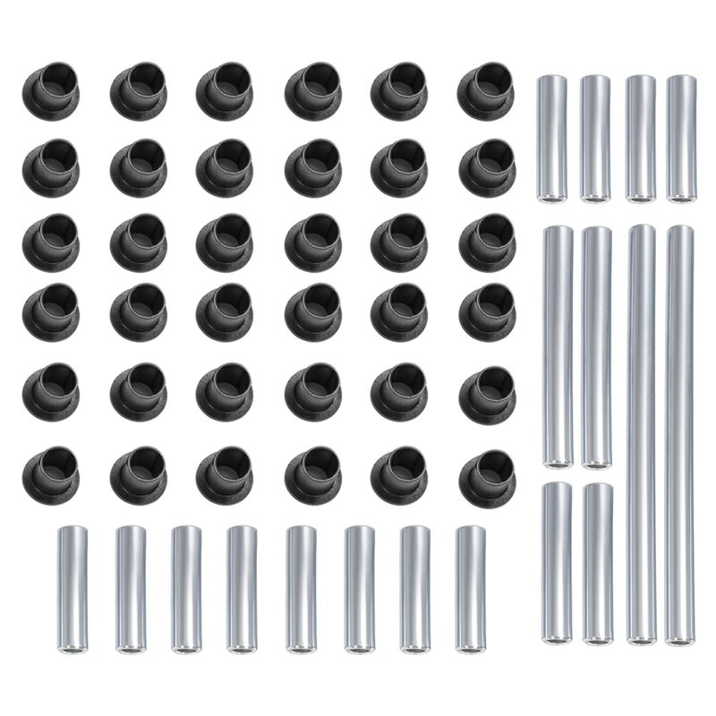 HECASA Front&Rear Control Arm Bushing Kit Compatible with 2013-2019 Polaris Ranger XP 900/900 Crew Replacement for 5138797 5439874 1543367 5138791 5138796 5138794 A Arm Silvery&Black - Image 1