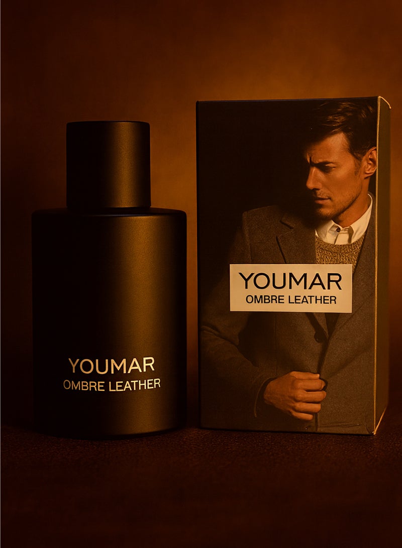 يومار عطر فاخر للرجال من يومار أومبريه ليذر رقم 0088 | عطر رجالي يدوم طويلاً برائحة الجلد والعنبر ونفحات التوابل الدافئة | أفضل عطر باتشولي للرجال 100 مل - Image 3