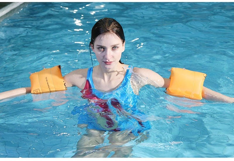 Topsung Inflatable Arm Bands Floatation Water Wings Swimming Arm Ring Floatie for Children and Adults - Image 2