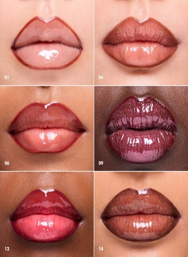 SEPHORA COLLECTION Sephora Glossed Moisturizing Lip Gloss – Glassy Shine, 14 Powerful, Hydrating & Smoothing Lip Gloss, Glittery Finish, 5 mL (0.16 oz) - Image 5