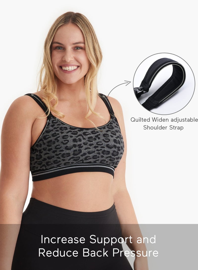 Momcozy Hands Free Pumping Bra, Maternity Nursing Bras Support for Spectra, Medela, Elvie, Willow and More  - Image 4