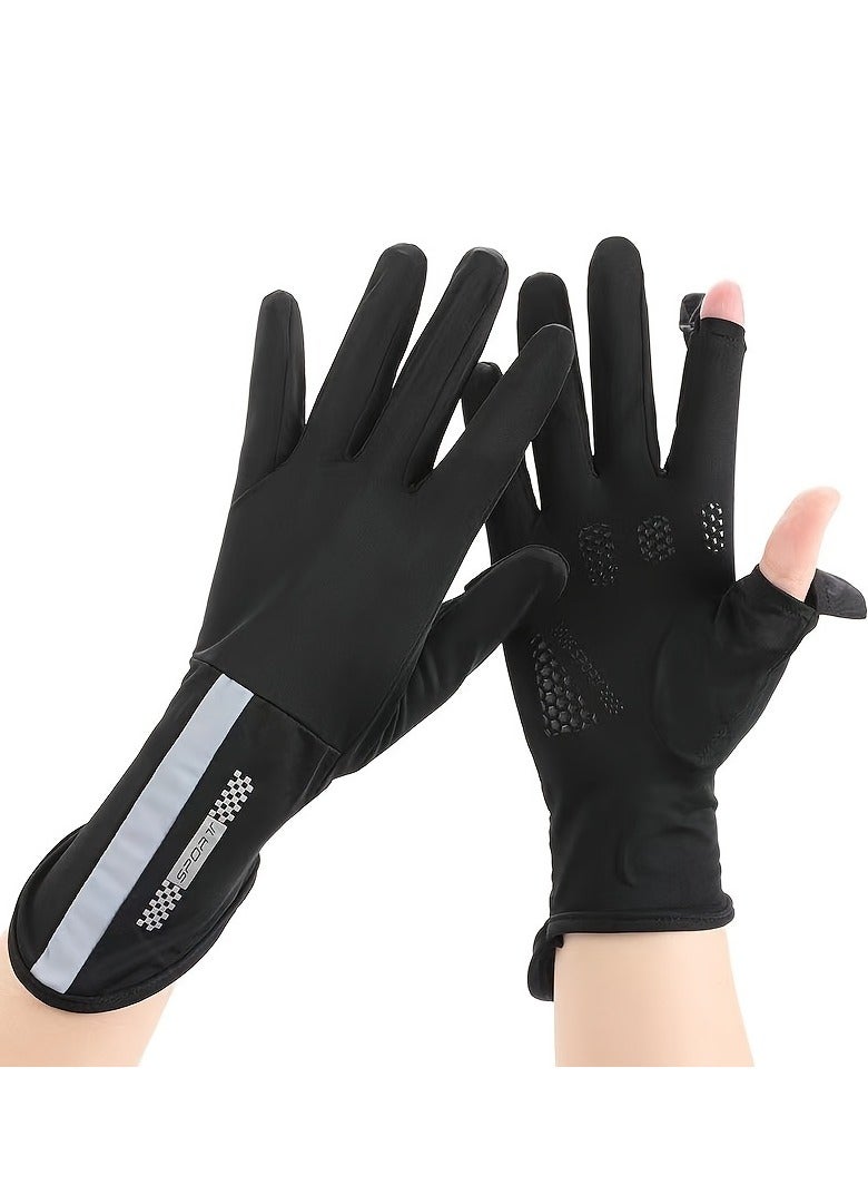 RTYY Women's gloves, driving gloves, non-slip sun protection summer UV protection long gloves - Image 3