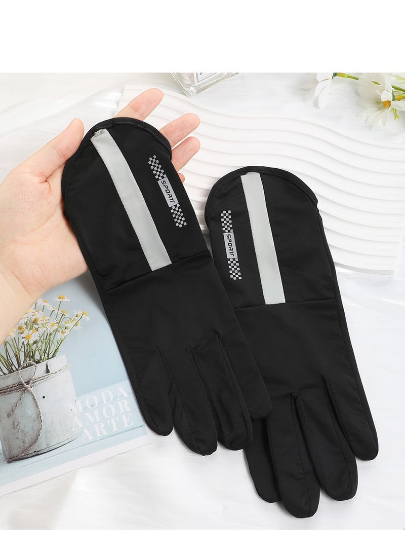 RTYY Women's gloves, driving gloves, non-slip sun protection summer UV protection long gloves - Image 4