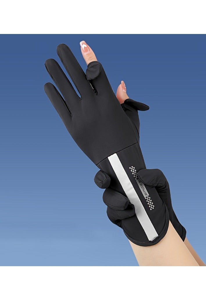 RTYY Women's gloves, driving gloves, non-slip sun protection summer UV protection long gloves - Image 5