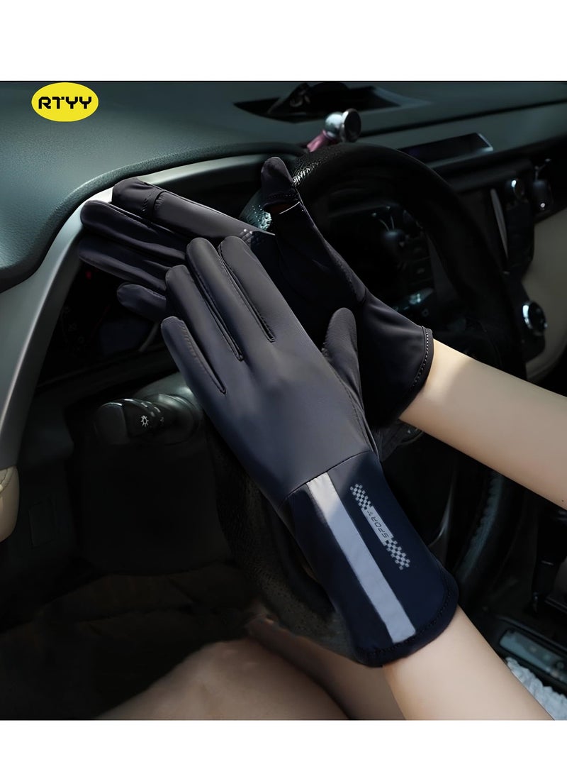 RTYY Women's gloves, driving gloves, non-slip sun protection summer UV protection long gloves - Image 2