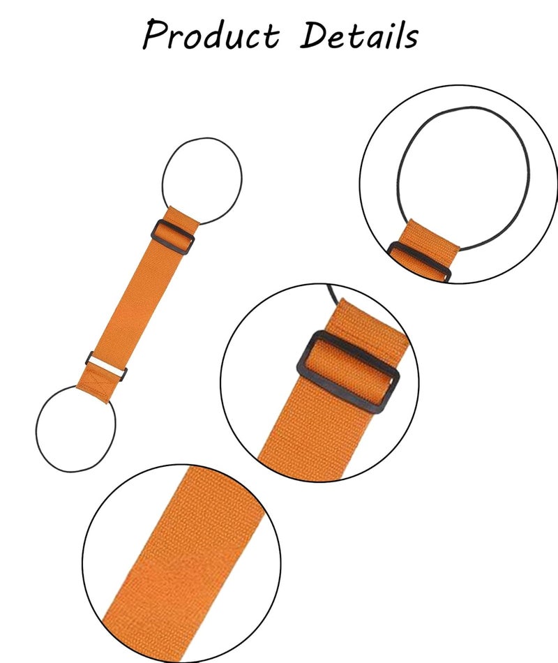 BdelrinQue 4 Pcs Suitcase Belt Luggage Straps, Luggage Straps for Suitcases, Luggage Belt Strap, Travel Accessories for Frequent Travelers, Business Professionals, and Families (Orange) - Image 3