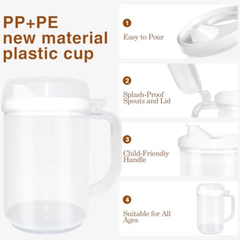 Spill-Proof Kids Pitcher: Transparent Plastic Pitcher With Lid - Easy-Hold Anti-Drip Spout Small Pitcher for Home and Classroom Use - Image 4