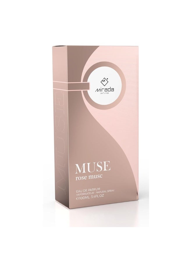 Mirada Muse Rose Musc - For Women - EDP - 100ml - Image 3