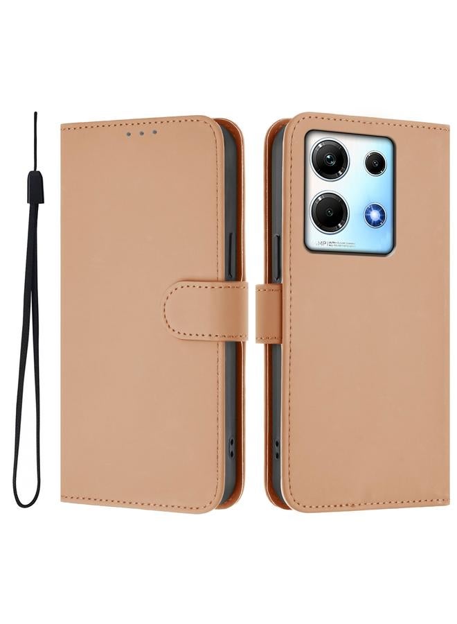 اس-توب جراب لهاتف Infinix Note 30 4G / 5G مصنوع من الجلد بلون سادة مع حبل - Image 2