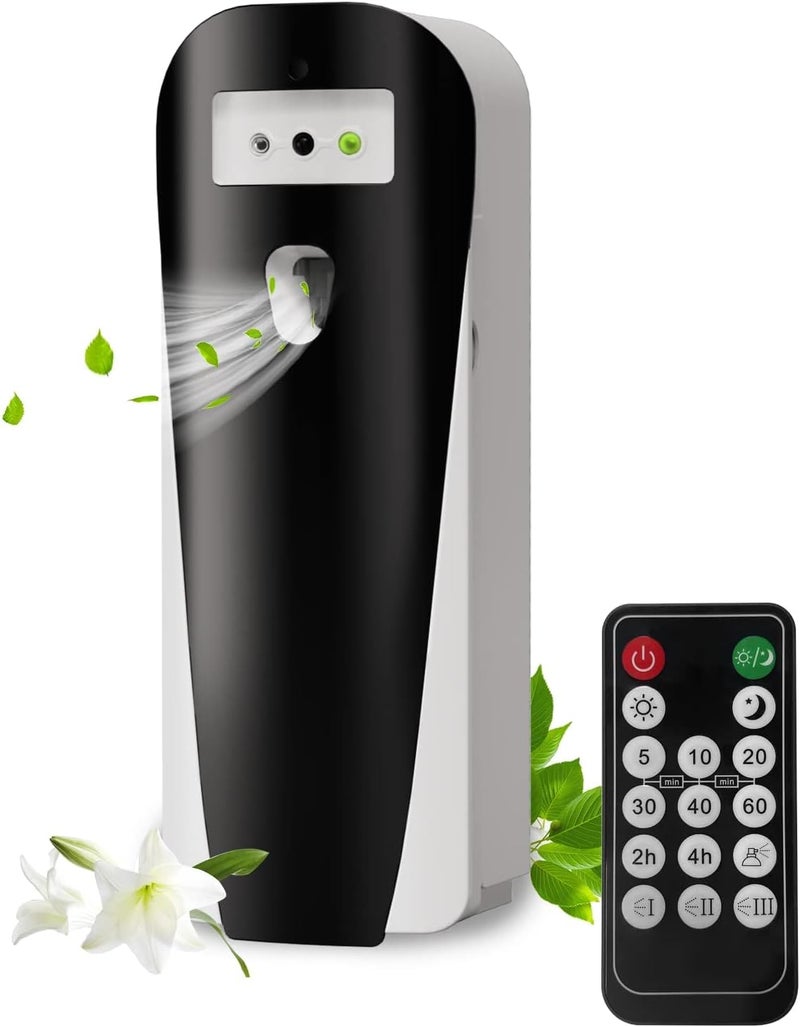 KASTWAVE Automatic Air Freshener Dispenser with Remote, Programmable Fragrance Dispenser, Automatic Aromatherapy Machine, Timed Fragrance Diffuser, for Home Bathroom Hotel Toilet Office - Image 1