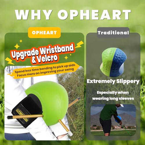Opheart The Connector Golf Training Aid in Improving Hand Positioning, Smart Ball Golf Training Aid for Posture Correction Practice. Golf Swing Trainers are Suitable for Golfers at All Levels, (with Velcro) - Image 5