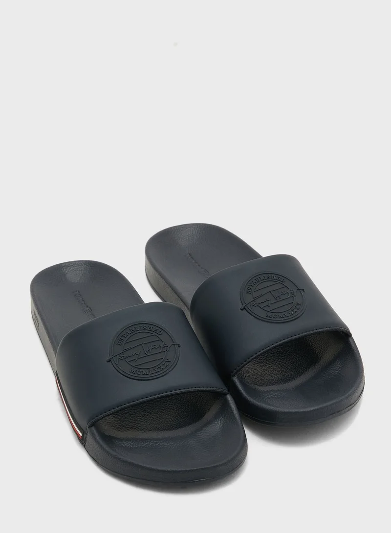 TOMMY HILFIGER Established Pool One Strap Slides