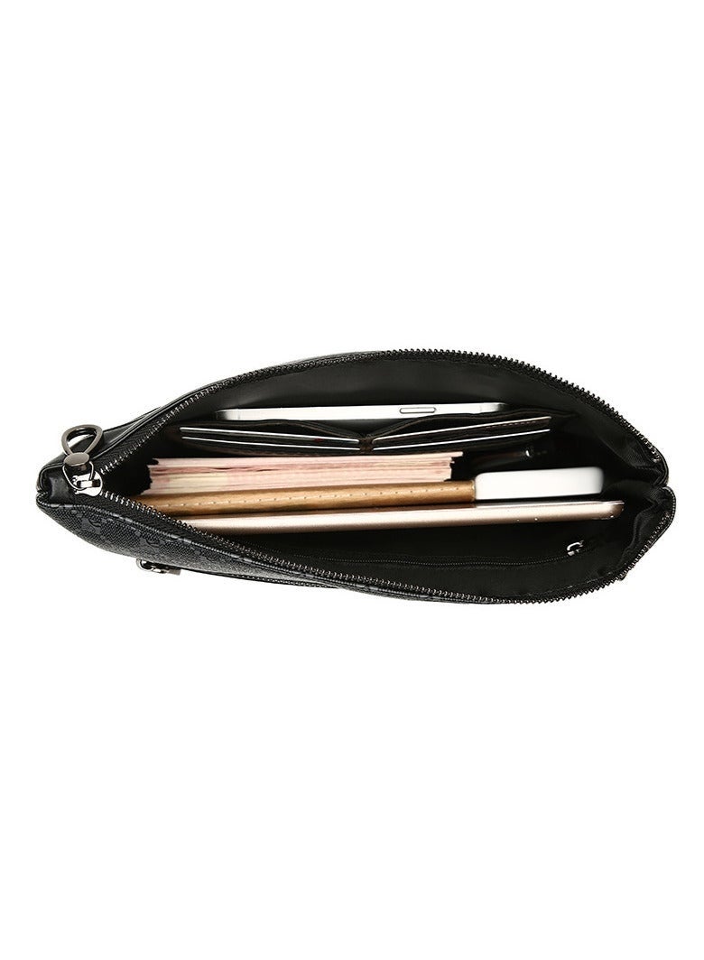 Men's Textured Clutch Bag Stylish large capacity handheld bag for both business and leisure - Image 3