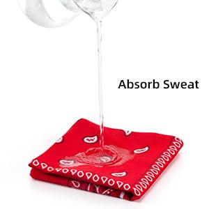 SPIN CART Soft Breathable Cotton Paisley Bandana For Men & Women (3, Red) - Image 4