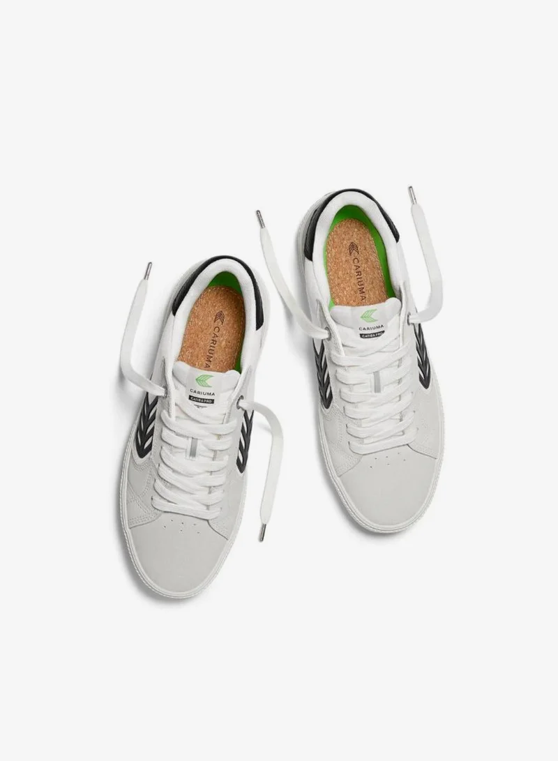 Cariuma  CATIBA PRO 2.0 Smoke White Suede Off-White Cordura Black Logo Sneaker  | Best Price UAE