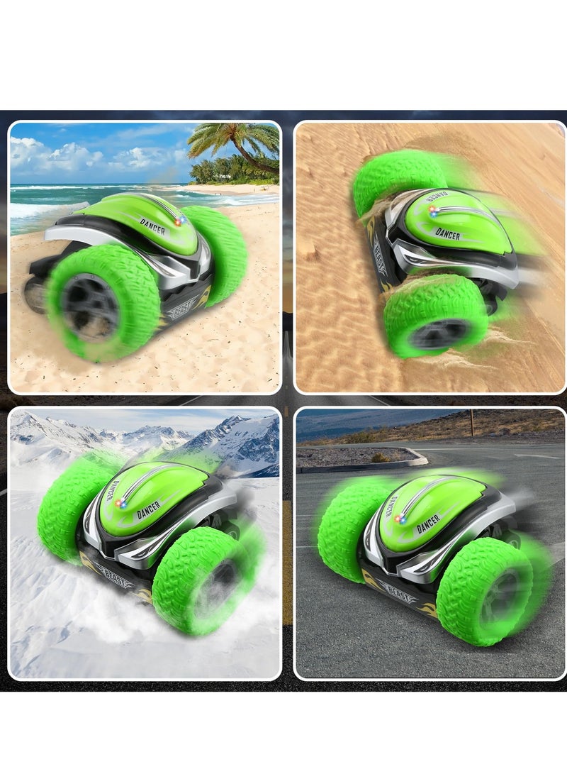 SYOSI RC Stunt Car, Remote Control Car, Electric RC Cars, 2.4GHz 360° Rotating RC Stunt Car, with LED Headlights Drift Stunt Flipping Car Toy for 3 4 5 6 7 8-12 Year Old Kids - Image 4