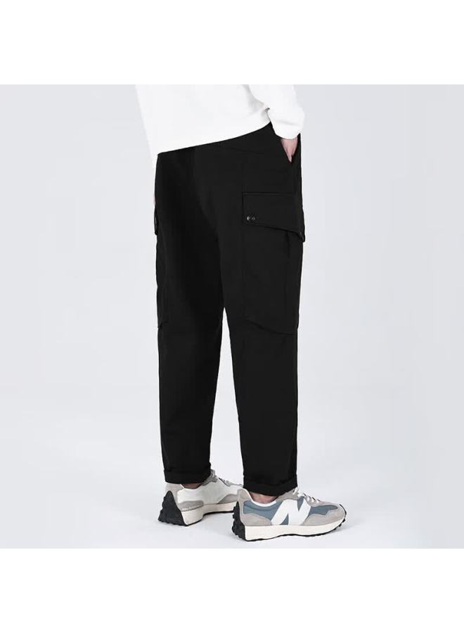 Markless Men's Casual Pants Autumn Winter Large Pocket Wrinkle-resistant Comfortable Straight Trousers 3868 Black 36 - Image 3
