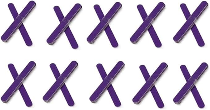 Manicare Long Lasting Emery Boards Pack Of 5 Files For Nail Styling Double Sided Fine And Coarse Grit Natural Artificial Gel Nails Strong Durable For Home And Salon Use Manicure Or Pedicure - Image 1