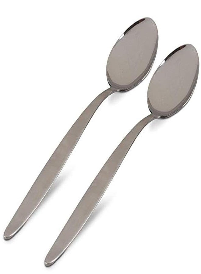 BNAZIND XL-12 inchs Chef Kunz Spoon Set | Pack of 2 | Premium Food-Grade 18/10 Stainless Steel | Large Cooking Serving Spoon | Chef Spoons with Ergonomic Long Handle - Image 1