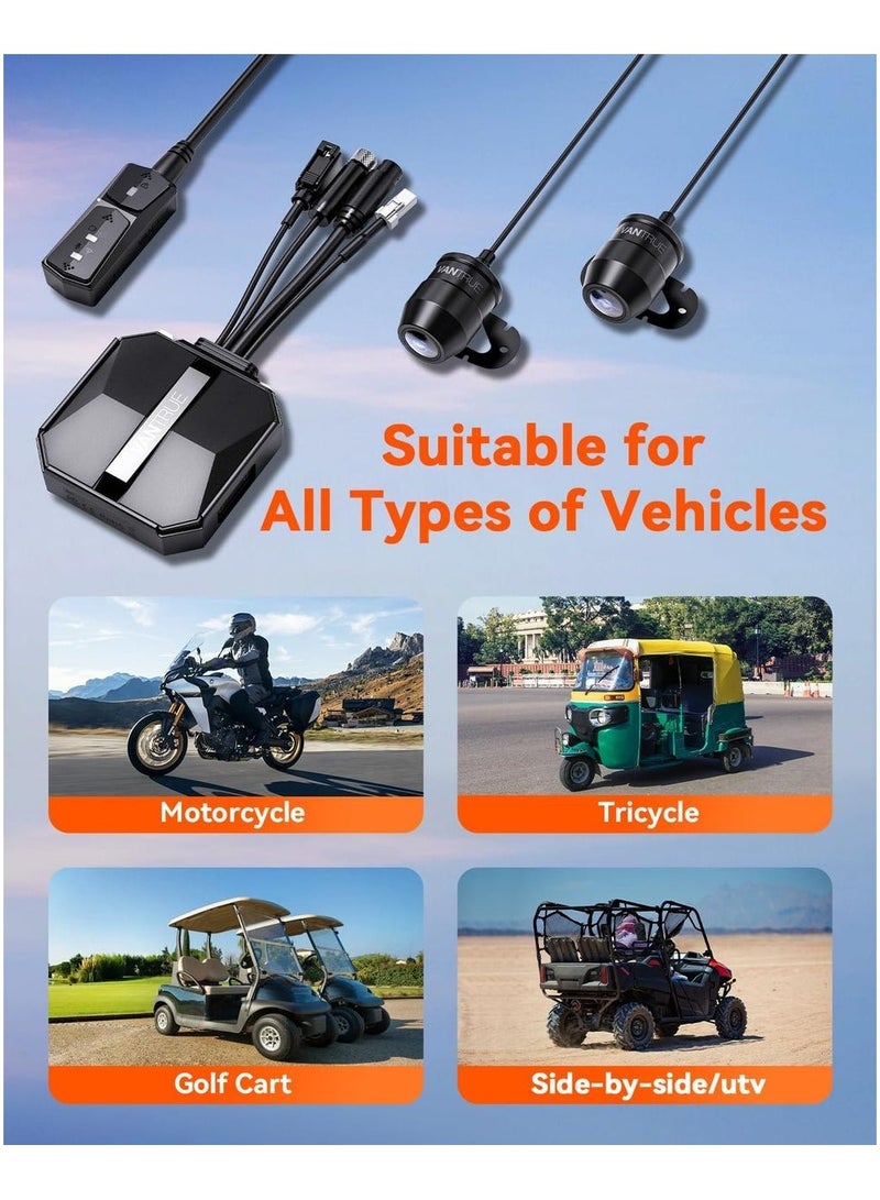 Vantrue Venture F1 Front and Rear Motorcycle Dash Cam 4K+1080P Waterproof - Image 4
