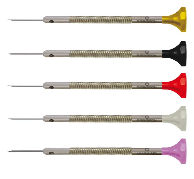 Bergeon 30081-P05 Stainless Steel Assortment of 5 Screwdrivers - Swiss Made - Image 1
