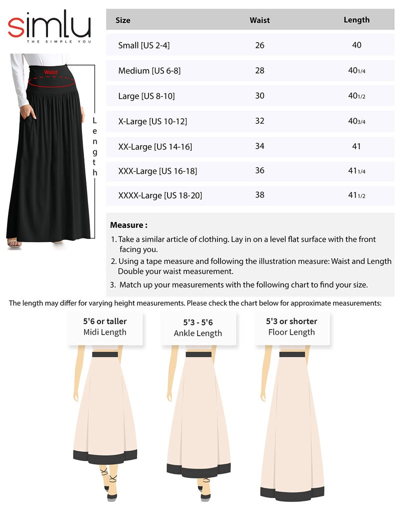 Simlu Blue Marble Skirts for Women Ankle Length Skirt Casual Long Skirt High Waisted Maxi Skirt Reg and Plus Size Skirt Long Skirt (Size 3X-Large, Blue Marble) - Image 4