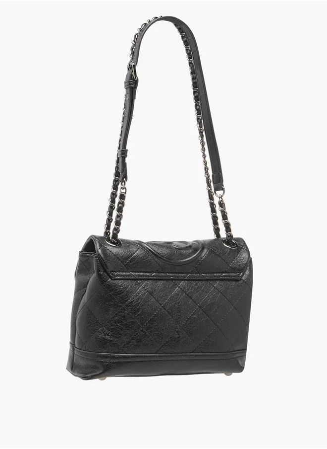 Celeste Women Quilted Crossbody Bag with Adjustable Strap and Twist Clasp Closure