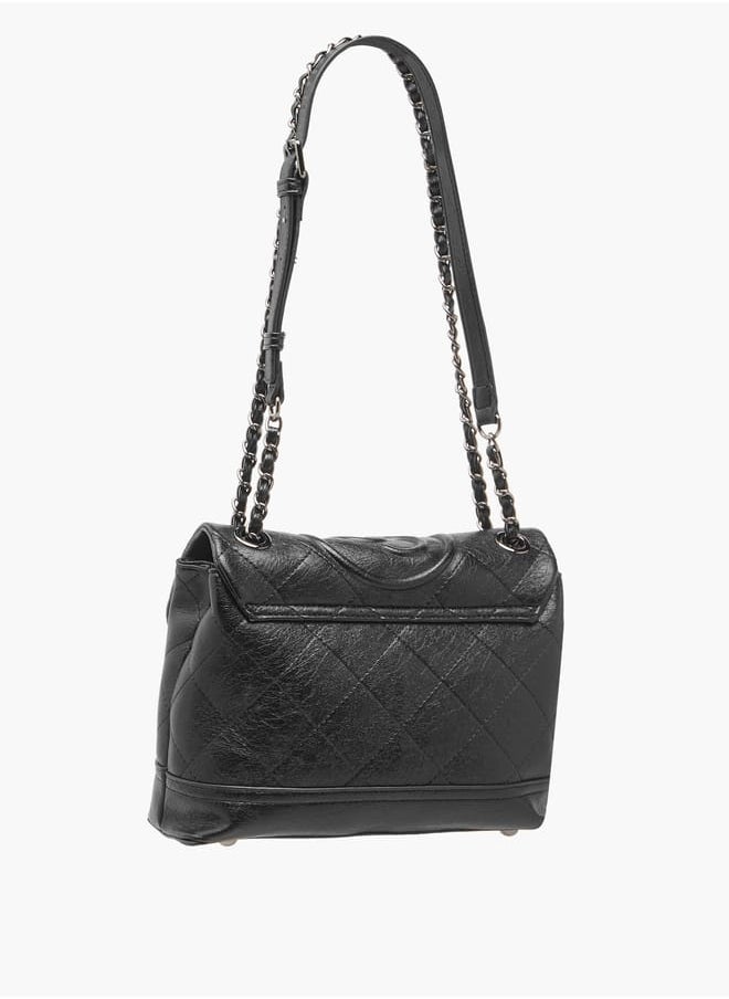Celeste Women Quilted Crossbody Bag with Adjustable Strap and Twist Clasp Closure  - Image 4