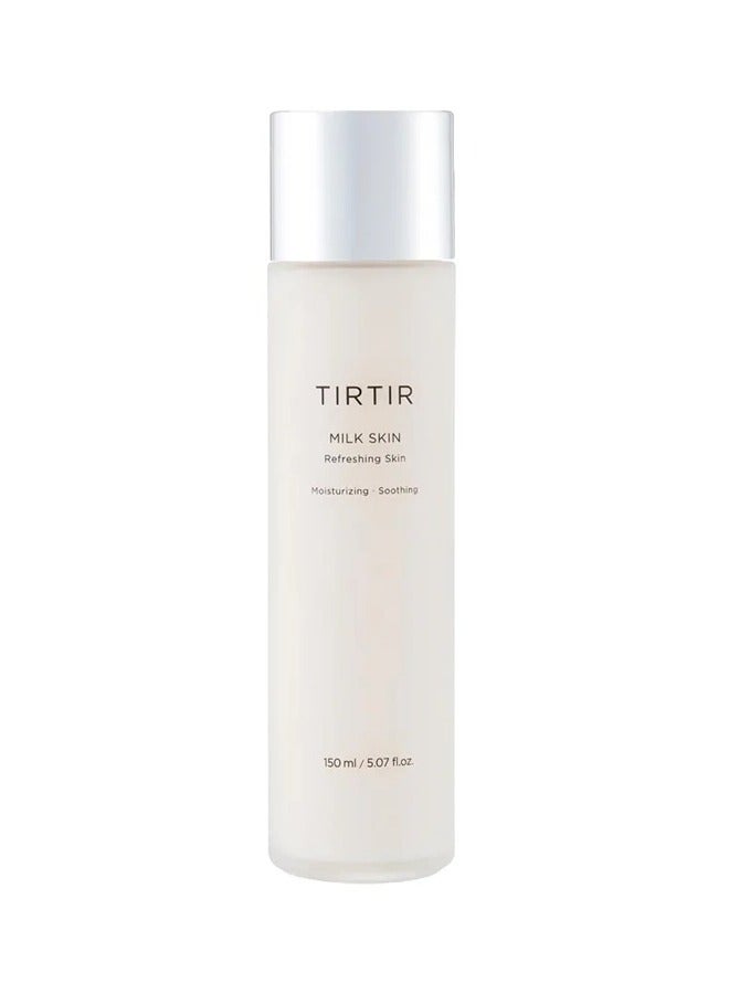 TIRTIR Milk Skin Toner_Refreshing Glow Facial Toner Skin Care for Smooth and Shiny Look, Witch Hazel, Rice Extract, Facial Moisturizer, Facial Toner for Dry Skin Types (150 ml) - Image 2