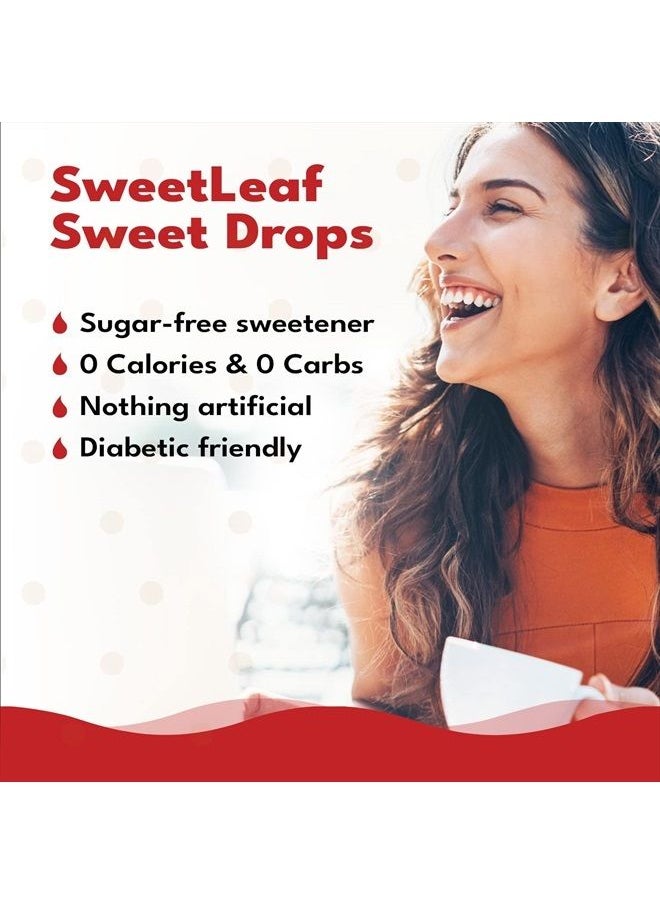 Sweet Drops - SweetLeaf Stevia Sweet Drops Cinnamon - Liquid Stevia Drops Sweetener, Zero Calorie, Non-GMO Flavored Stevia Liquid Sugar Substitute for Keto Coffee, Tea, Sugar-Free Baking, 2 Fl Oz (Pack of 2) - Image 1