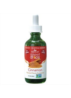 SweetLeaf Stevia Sweet Drops Cinnamon - Liquid Stevia Drops Sweetener, Zero Calorie, Non-GMO Flavored Stevia Liquid Sugar Substitute for Keto Coffee, Tea, Sugar-Free Baking, 2 Fl Oz (Pack of 2)