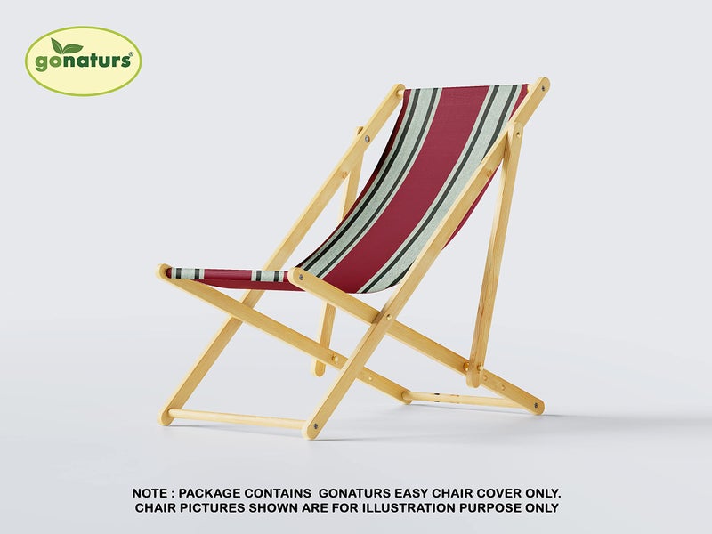 GONATURS Size Adjustable Hemmed Side Bordered Cotton Canvas Cloth for Traditional Wooden Easy Chair – Stitched and Ready to Use-Double Layered (Side Bordered Dark Cyan) - Image 5