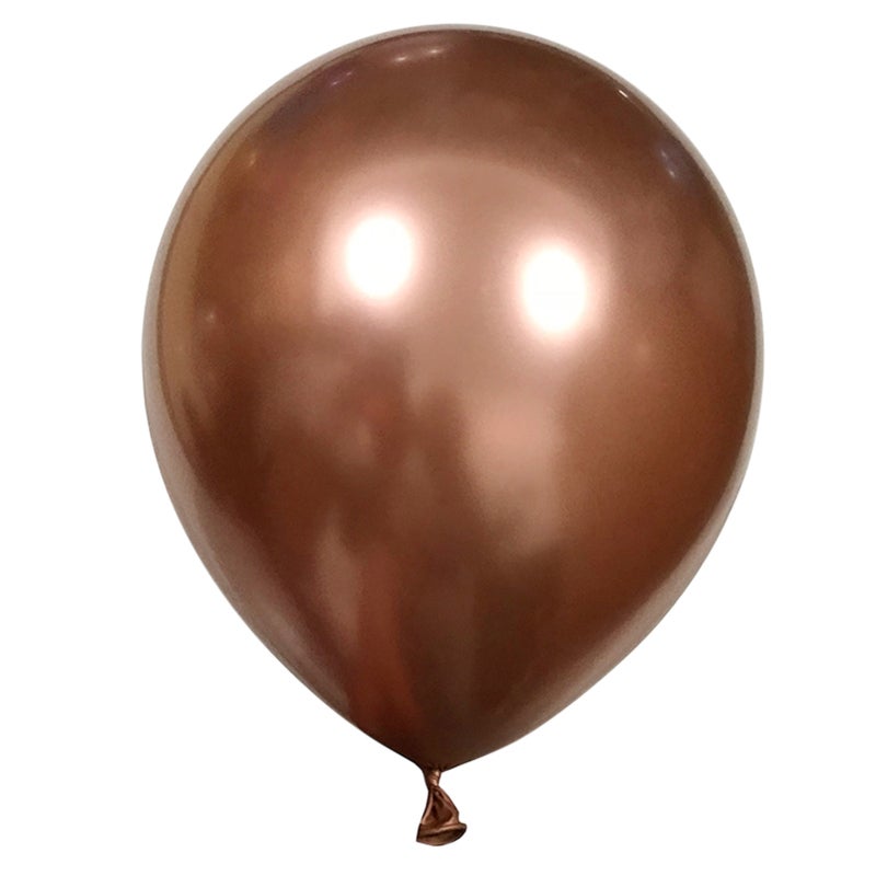 Party Balloons: Brown Latex Balloons - Full Bright Metal Color Heighten Festive Atmosphere Balloon Arch for Wedding Birthday Graduation Party Decor - Image 1