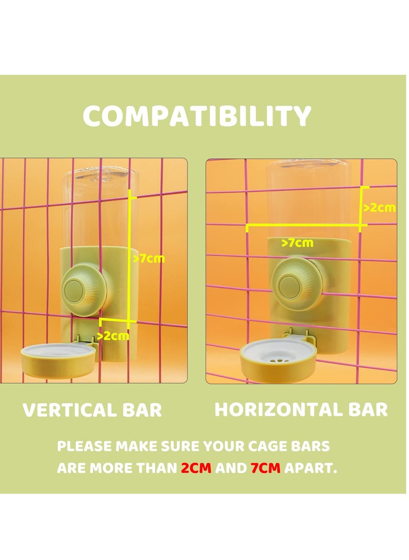 Generic - Water Feeder for Pets Rabbit Water Bottle Automatic Replenishment Water Small Animal Hanging Water Fountain Bunny Leakproof Automatic Dispenser Water Bottle for Small Pet Animal Cages - Image 1