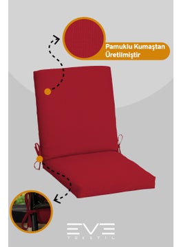 Eve Tekstil Garden - Living Room - Balcony Backrest Zippered Connectable Washable Chair Cushion 8 Pieces  - Image 2
