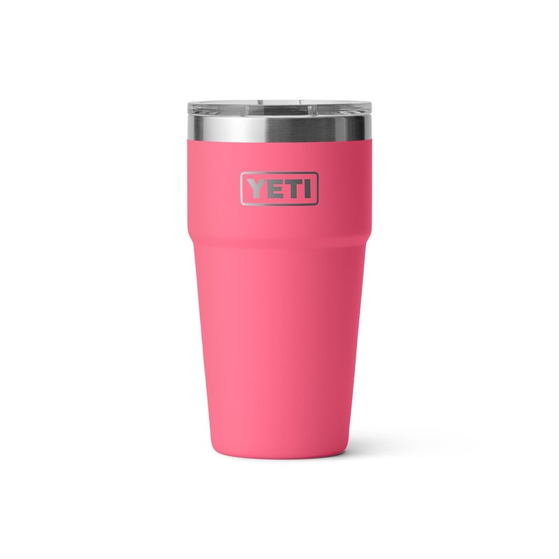 YETI Rambler 20 oz Stackable Tumbler, Stainless Steel, Vacuum Insulated with MagSlider Lid, Tropical Pink - Image 3