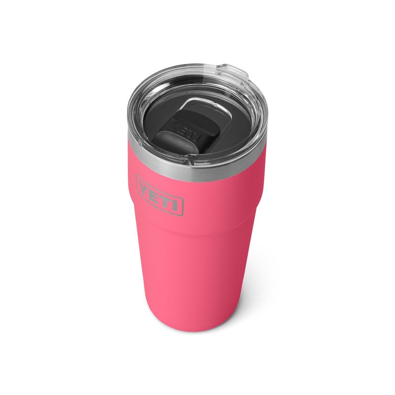 YETI Rambler 20 oz Stackable Tumbler, Stainless Steel, Vacuum Insulated with MagSlider Lid, Tropical Pink - Image 1