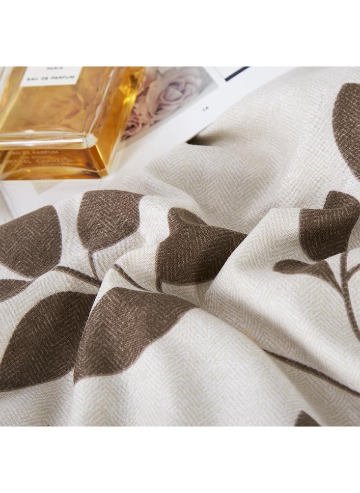 Melen Single Summer Microfiber Bedding Set- 4 Pieces -Layton- Cream - Nude  - Image 3