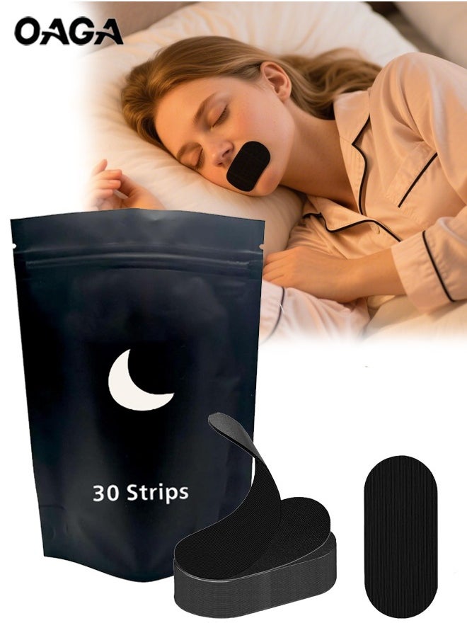 OAGA Premium Tape, Sleep strips (30 Pcs) - Pain Free Removal, Hypoallergenic, 2025 New slipping strips, Adhesive Cotton Tap for Sleeping Men & Women tapes, Breathing support strips, sleeping night teps  - Image 1