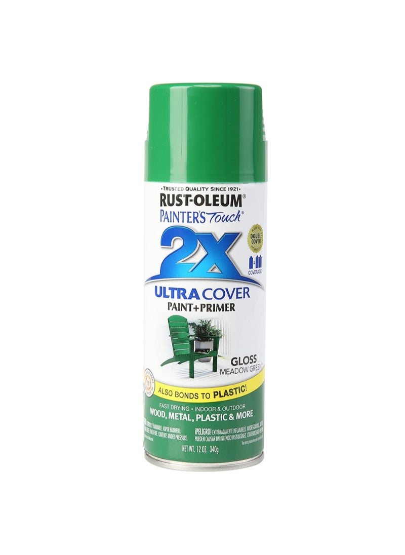 RUST-OLEUM Rustoleum Painter's Touch Spray Paint (400 ml, Meadow Green Gloss) 