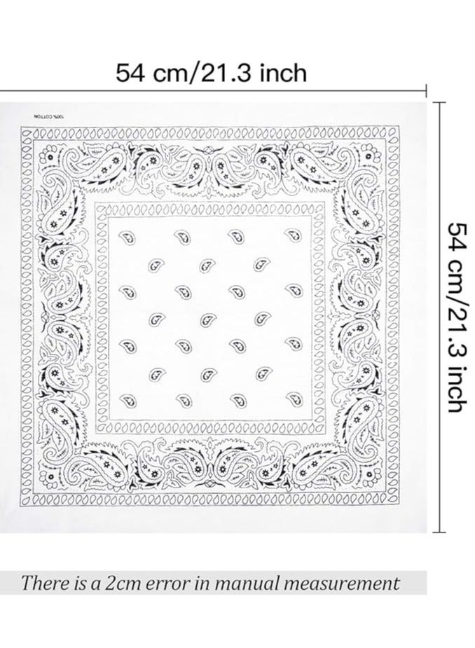 SRLIWHITE Versatile Paisley Bandana Set, 6 Pack Polyester Headbands, Square Scarves, Cowboy Bandanas for Men, Women, Ideal for Hip-Hop, Cycling, Handkerchief Use - Image 5