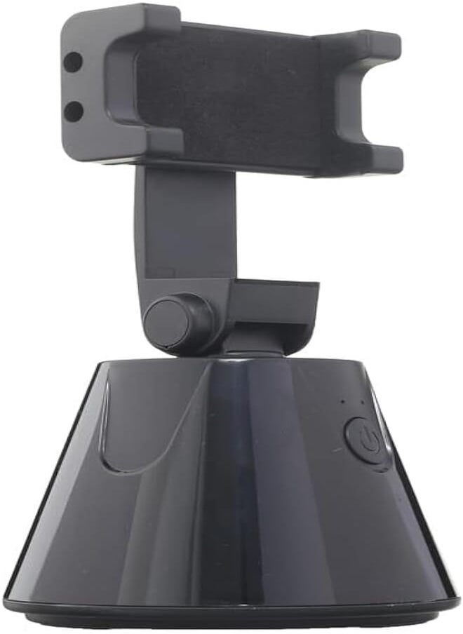 Generic - Mobile Phone Stand Foldable Height and Angles Adjustable Stand with Stable Base and Phone Port Slot - Black MANS-460 - Image 1